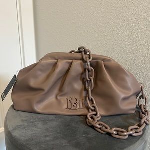 NEW TAUPE BADGLEY MISCHKA DUMPLING BAG